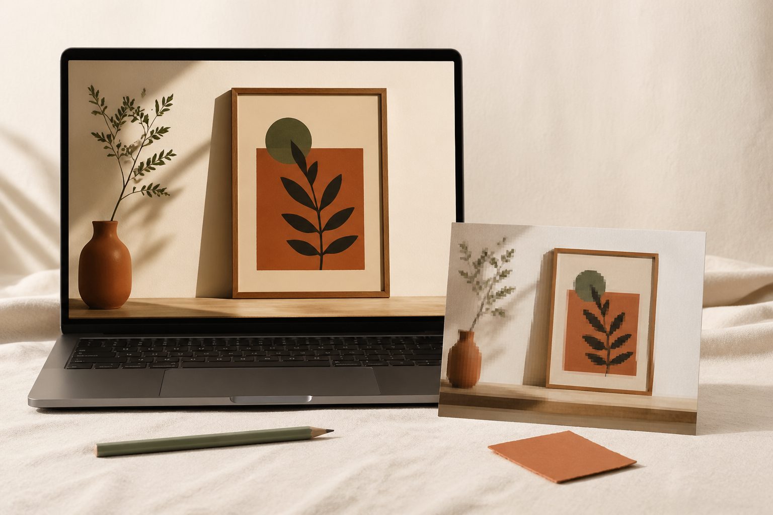 Pixelated artwork, blurry overlays, off-center placement — mockup quality fails for predictable reasons. Six causes and the fix for each.