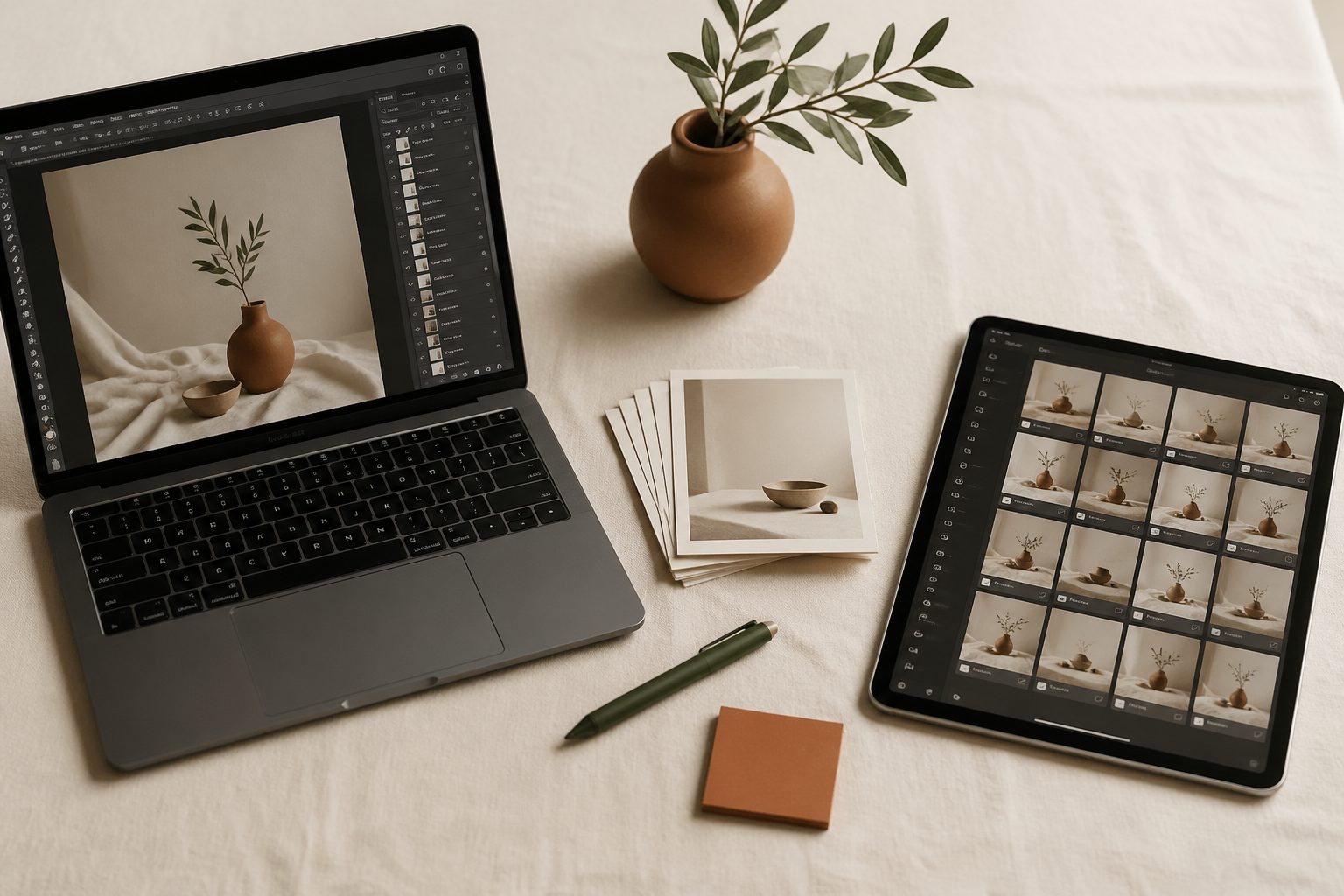 Honest comparison: Photopea is a free browser-based Photoshop alternative; Ratio Ready is a batch print-prep tool. Different categories, often used together — here's when each is the right pick.