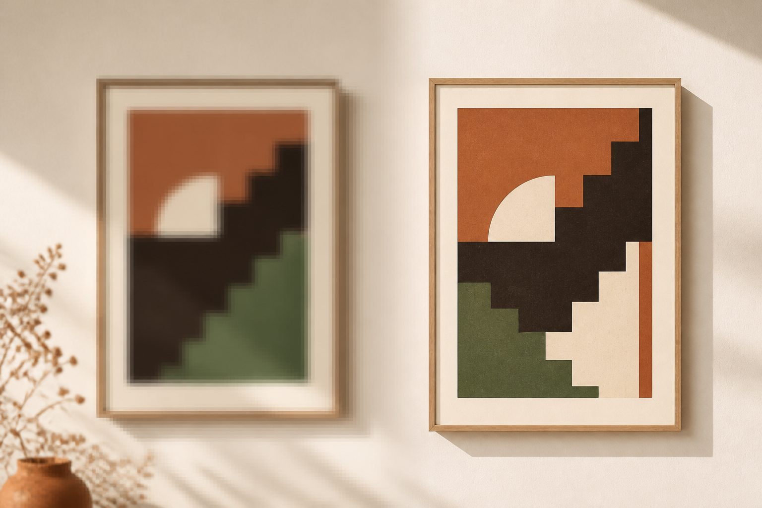 Diagnose and fix the 5 root causes of blurry prints. Resolution, DPI, aspect ratios, and upscaling errors explained.
